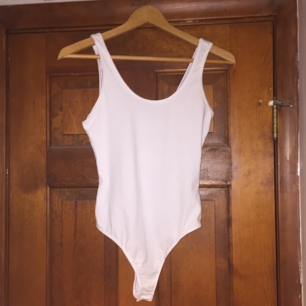 White Tank Top Body Suit. Size M.